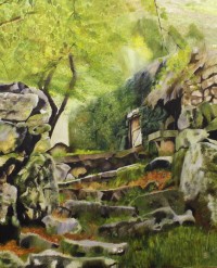 Tooba Bashir, 24 x 30 Inch, Oil on Canvas, Landscape Painting, AC-TBS-005